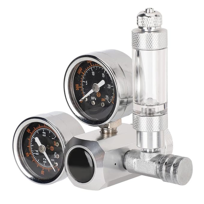 CO2 Regulator Aquarium Dubbele Manometer Weergave met Bellenteller en Terugslagklep Type 2
