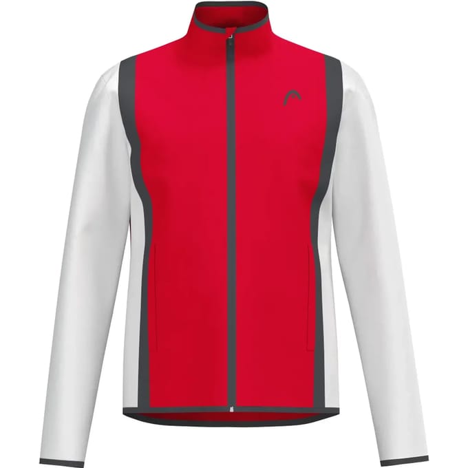 HEAD Club 25 Jacket Heren Trainingsjack Heren-Rood,Wit