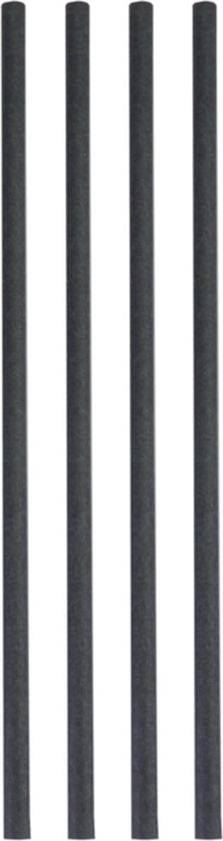 DEPA® Rietje - drinkrietje - papier - 200mm - zwart
