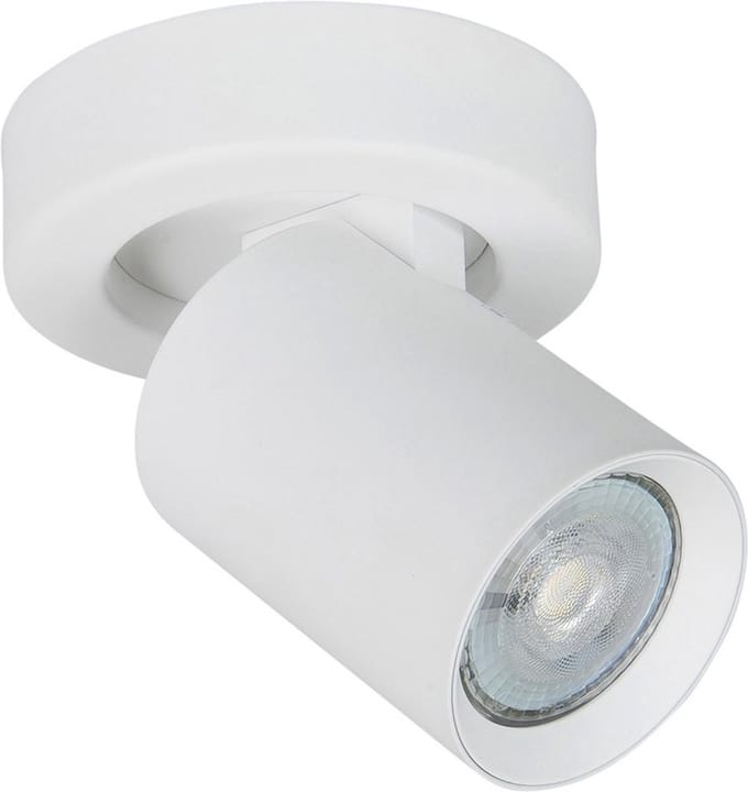 Opbouwspot Oliver | Wit Metaal | Rond | GU10 | 1-voudig | ⌀ 10cm