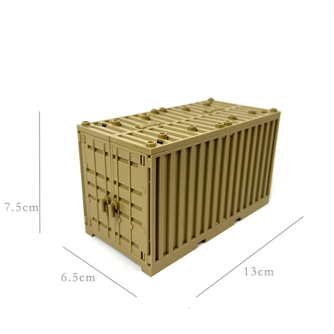Militaire Container Bouwstenen MOC Speelgoed Ideaal Voor Kinderen Transformeerbare Technische Stenen Creatief DIY Rollenspel Speelgoed