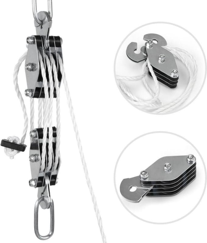 ES Handkatrol - 180kg - Hefhoogte 3m - 20m Touw