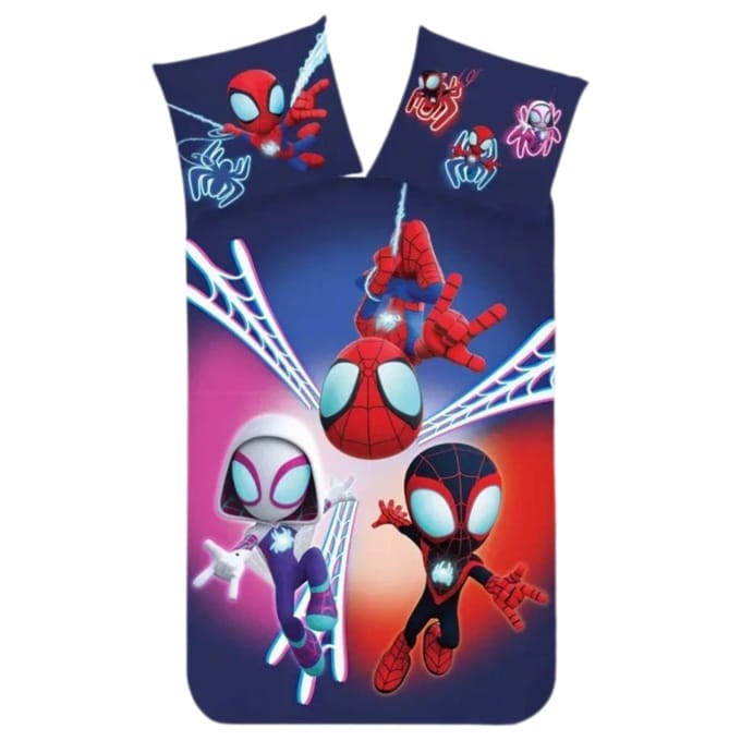 Spiderman Peuterdekbedovertrek Spidey - 100 x 135 cm - 40 x 60 cm - Katoen