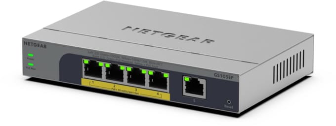NETGEAR GS105EP - Netwerk Switch - Unmanaged - 1 Gpbs - 5 poorten
