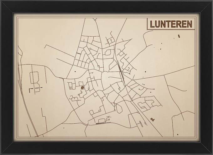 Decoratief Beeld - Houten Van Lunteren - Hout - Bekroned - Bruin - 21 X 30 Cm
