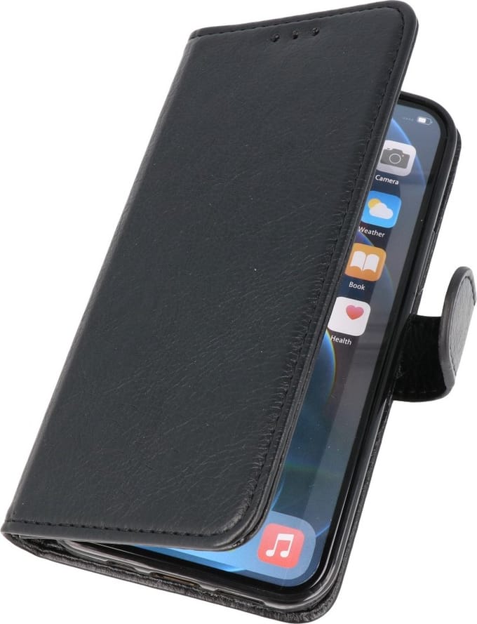 iPhone X / Xs Hoesje Book Case Telefoonhoesje Zwart