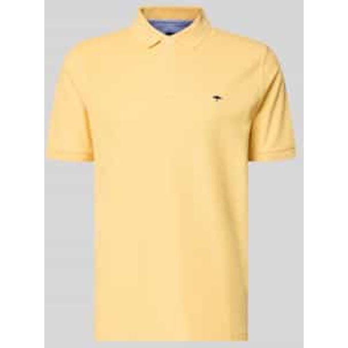 Fynch-Hatton Polo Uni Color Supima Cotton Pale Yellow / male