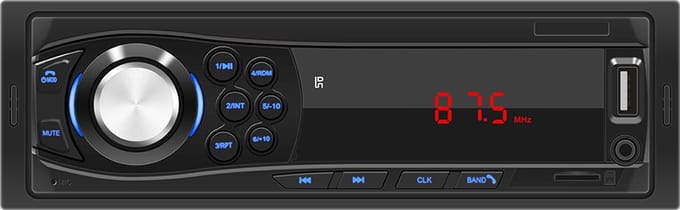 1-DIN Autoradio met Bluetooth, USB en SD Kaart Slot