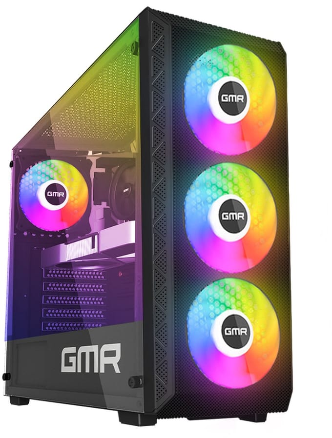GMR X-Control Gaming PC - AMD Ryzen 3 3200G - Radeon Vega 8 - 16GB RAM - 512GB SSD - WiFi - Windows 11 Pro