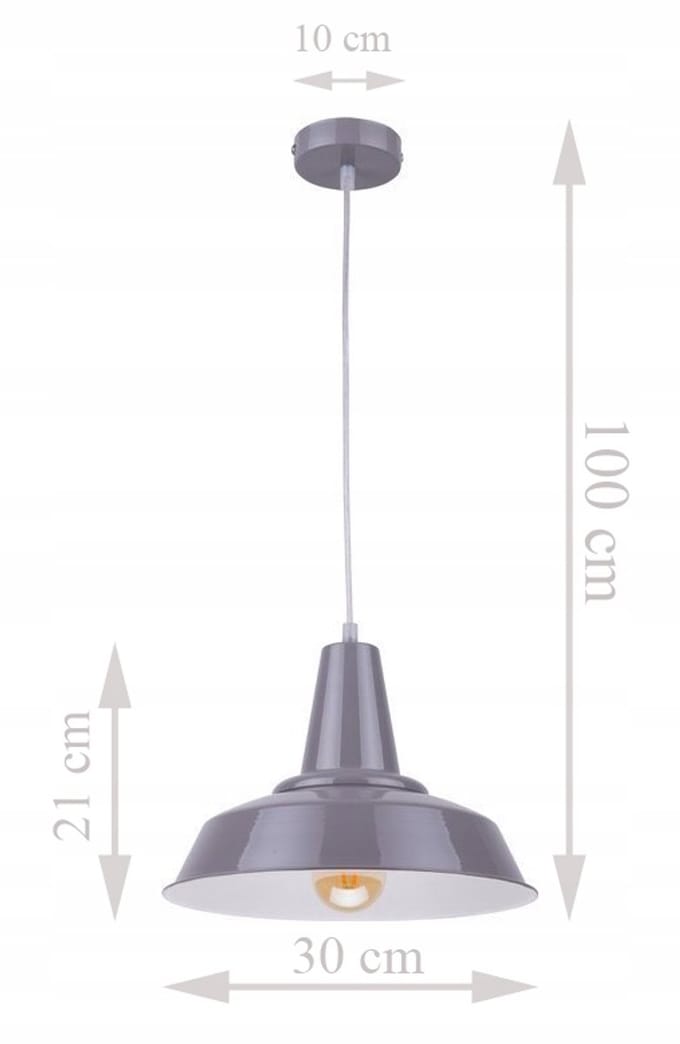 BELL Hanglamp Grijs - Industriële en Moderne Design Verlichting