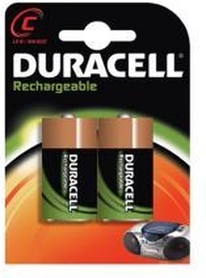 Duracell C-HR14 2 Stuks, oplaadbaar