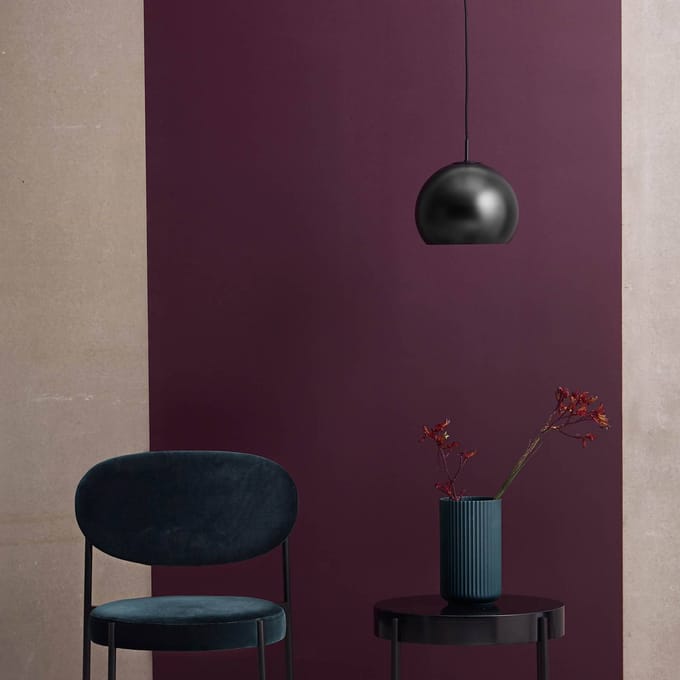 FRANDSEN Ball hanglamp, Ø 25 cm, matzwart