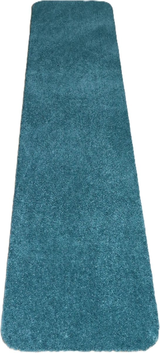 PRIMA - Soft - Wastafelmat - Badmat - Loper - blauw - groen - 40x180cm - antislip