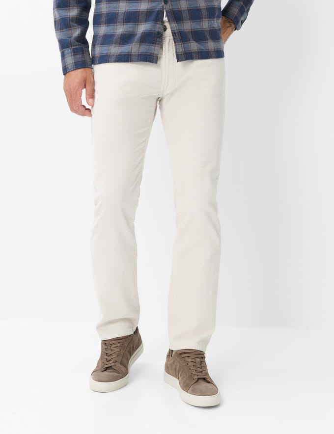 Brax Heren Jeans  Style CLINT OAT, lichtbeige, maat 42/32