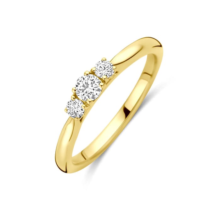 14K Geelgouden Ring Lab Grown Diamant 0.26ct G VS – 4034952