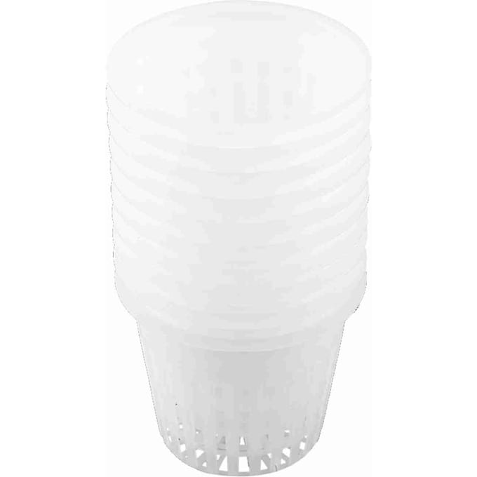 10 stuks Zware Gaas Pot Net Cup Mand Hydroponische Plant Groei Cloning Wit wit