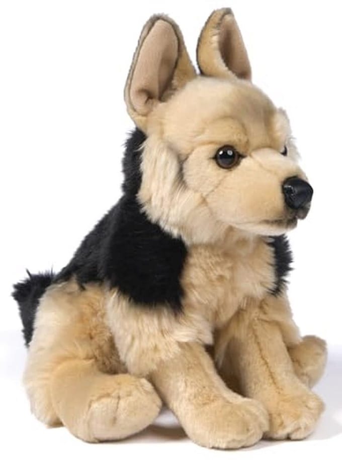 Pluche Duitse Herder Zitend - 27 cm Knuffel Dier - Pluche Speelgoed