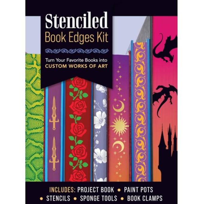 Stenciled Book Edges Kit - Chartwell Books