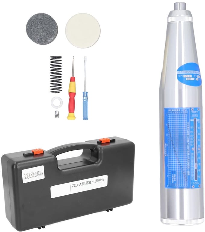 Rebound Test Hammer Mechanical Rebound Tester With High Strength Brick Mortar Concrete Tester ZC3-A