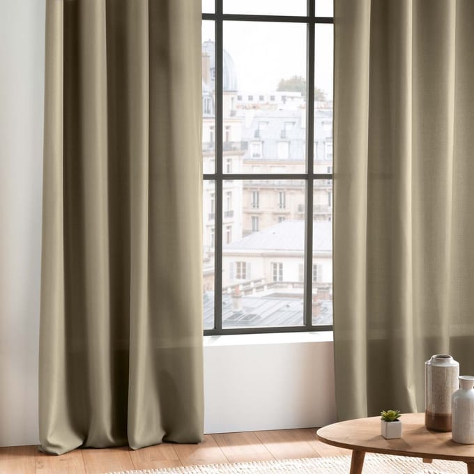 Wicotex - Gordijnen - Kant en klaar - Met ringen - 140x280cm - Linen - 2stuks