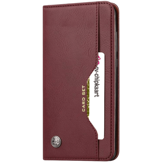Comfycase OnePlus 7T Pro Bookcase Hoesje Magneetsluiting Rood