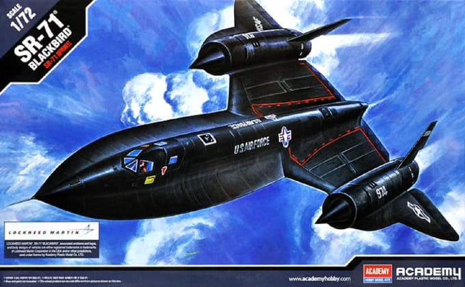 Academy Modelbouwpakket Militaire voertuigen - 12448 Lockheed SR-71 Blackbird - Limited Edition Plastic - 1:72 - Modelbouw