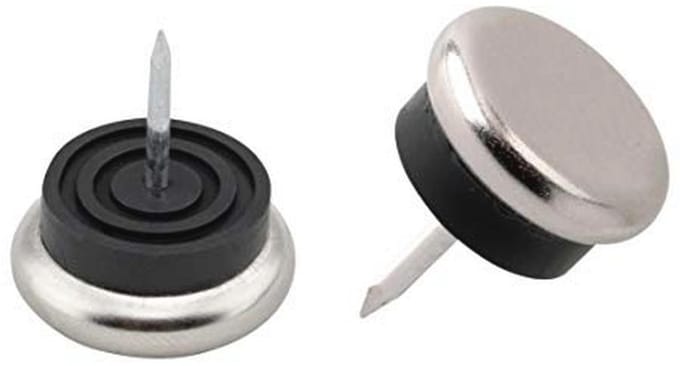 Meubelglijders met Pin en Buffer - 20 mm Diameter - Set van 8 Stuks