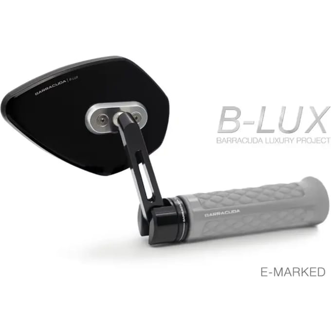 Stuurspiegel motorfiets Barracuda Skin-X Bar End B-Lux