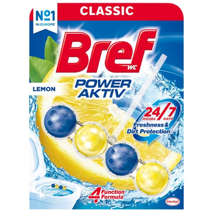 Bref Power Aktiv Toiletblokhouder Citroen 50g
