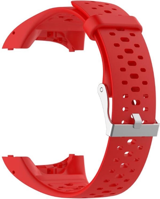 Siliconen bandje - geschikt voor Polar M400 / Polar M430 - rood