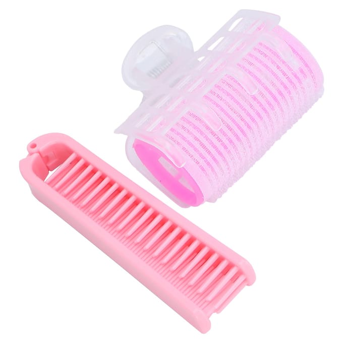 DIY Pony Kappersroller Krultang Haar Krullen Styling Tool Vrouwen Kappers Krulspelden Set (Roze) white