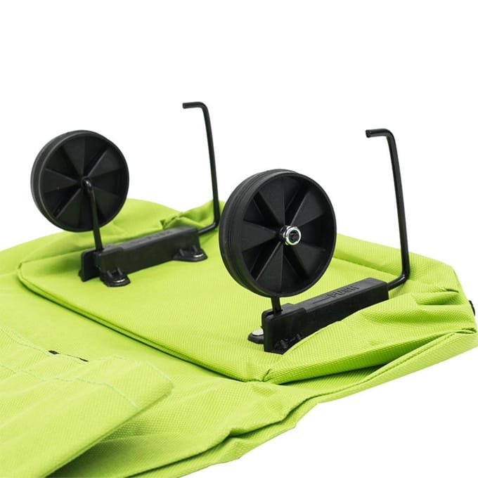 Opvouwbare boodschappentrolley met wielen Opvouwbare winkelwagen Herbruikbare opvouwbare boodschappentassen groen
