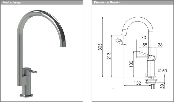 Franke FFB2980 Manhattan SS Optic Eengreeps Keuken Mengkraan Satin Nickel