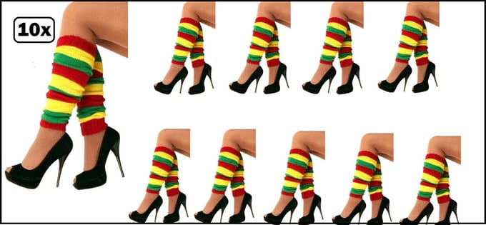 Beenwarmers rood/geel/groen