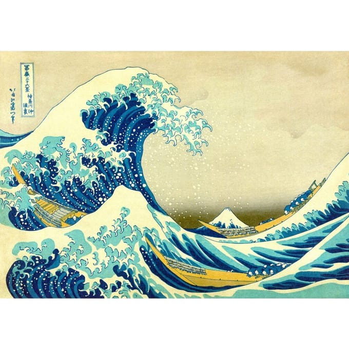 Enjoy Puzzel 1000 Stukken: De Grote Golf van Kanagawa