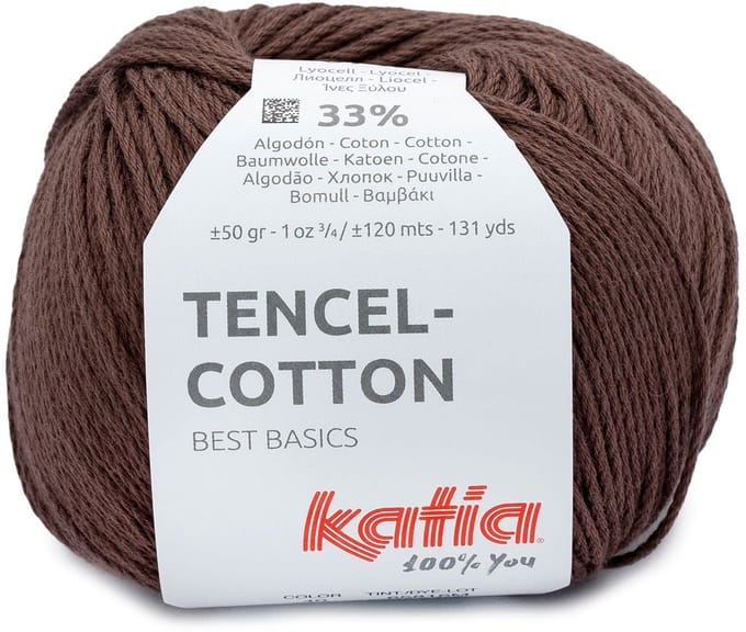 Katia Tencel-Cotton - 40 donkerbruin - Lyocell/Katoen Garen