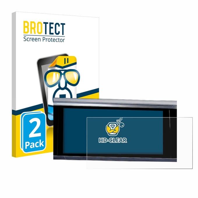 BROTECT - Screenprotector voor Audi A6 2018 MMI Navigation Plus 10.1" 2018 - Folie Beschermfolie transparant 2 Stuks