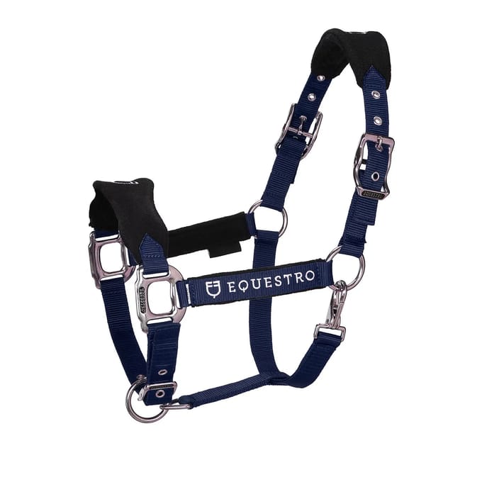 Nylon halster en longe voor paard in nylon Equestro