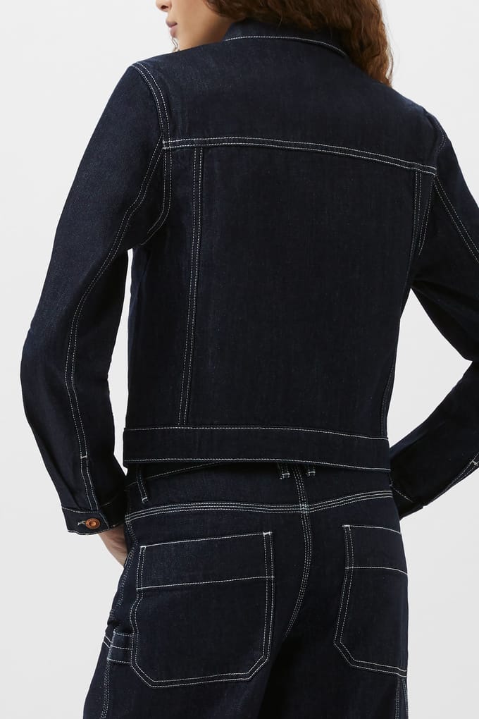 French Connection Denver Denim Jacket Clean Indigo Denim Taglia: 6 | Giacche di jeans Outlet | Donna | Blu