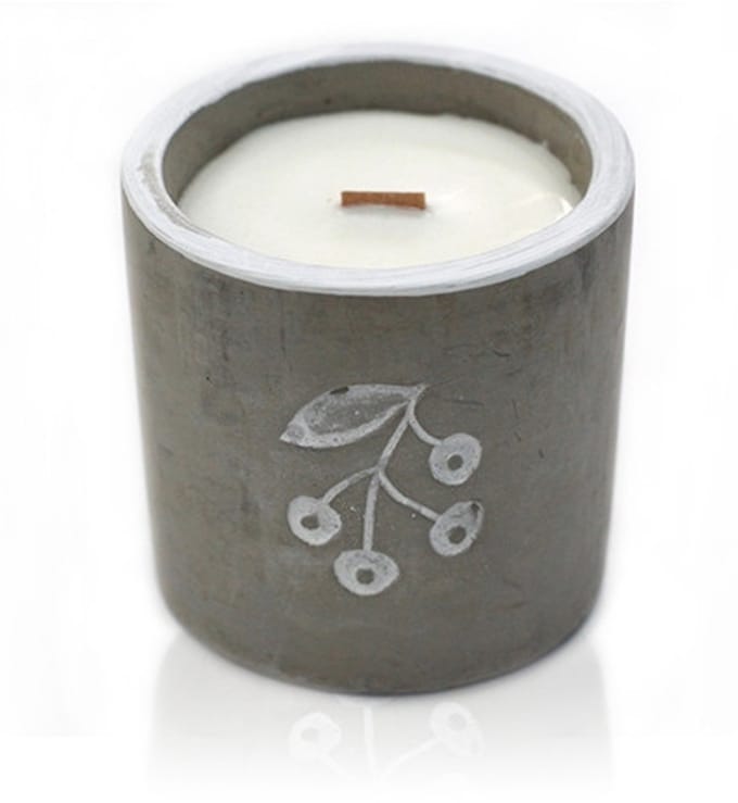 Med Concrete Soja Kaars - Berrys - Jeneverbes & Zoete Gin - 3 stuks