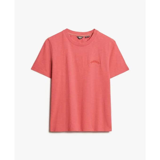 Superdry - Essential Washed T-shirt met logo - Dames - T-shirts