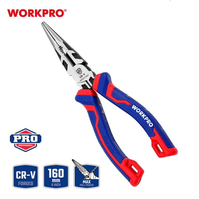 WorkPro WP231020 Langbektang Universeel Chroom-vanadium staal 160 mm