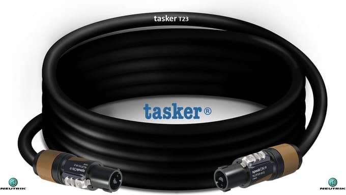Tasker-Neutrik-Luidsprekerkabel-S2S2T23ZW10-speakON-Geassembleerd- 10 meter