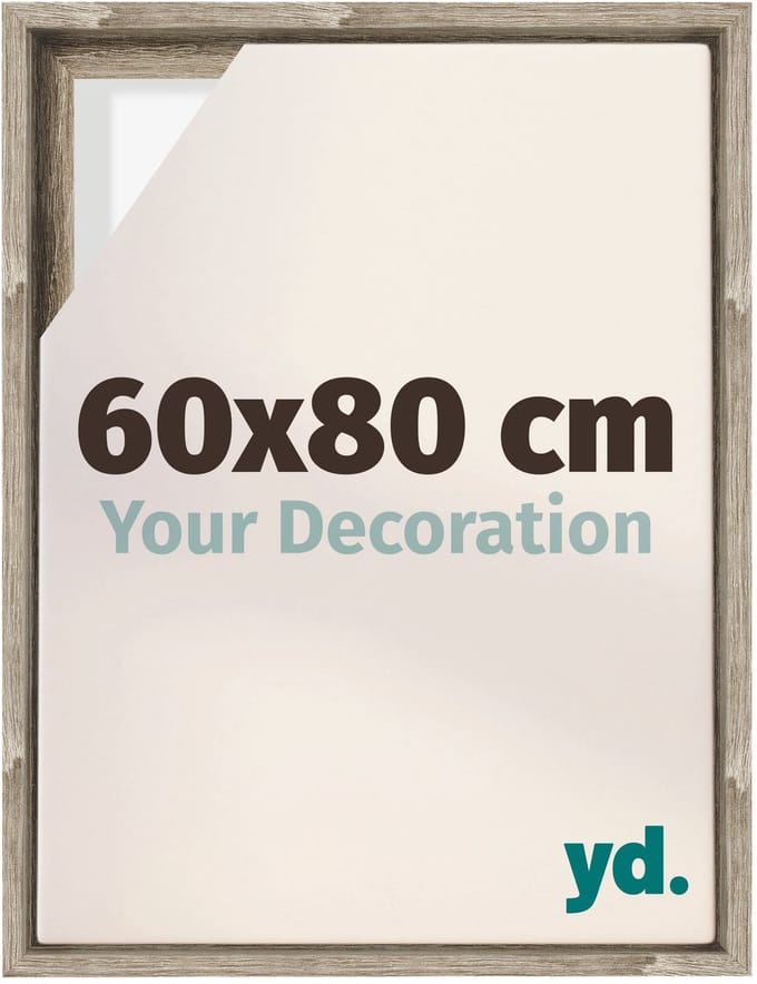yd, Baklijst 60x80 cm Sonoma Eiken - Lijst voor Canvasdoek - MDF Lyon
