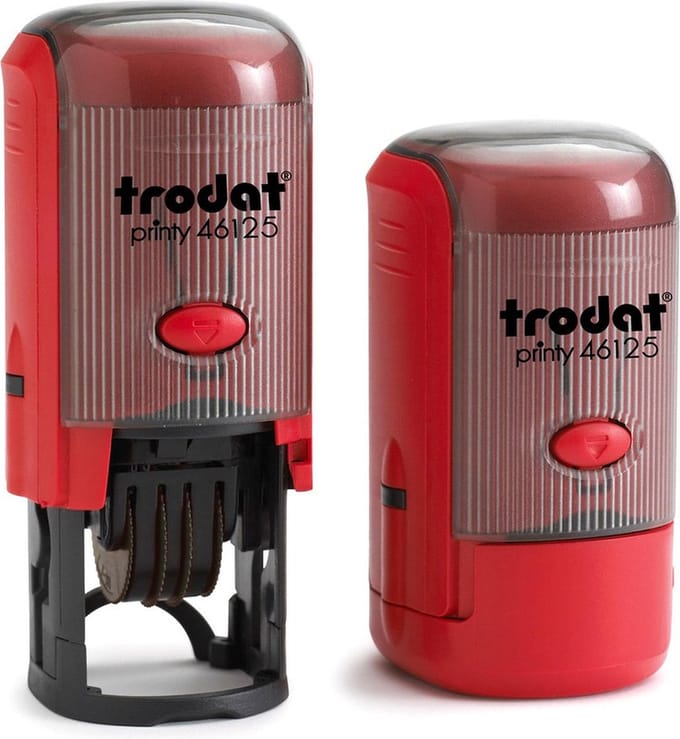 Trodat Printy 46125/D Groen - Stempels - Datum stempel Nederlands - Stempel afbeelding en tekst