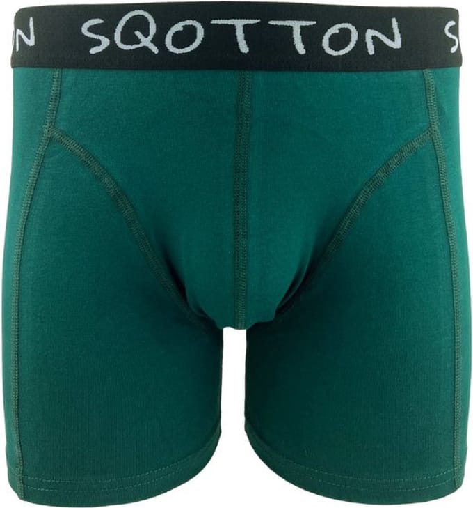 Boxershort - SQOTTON® - Basic - Groen - Maat M