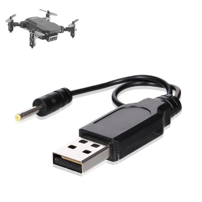 Compatibel met S66 RC Drone USB-opladerkabel voor RC Drone Batterij 3.7V 650mAh Lithium zwart