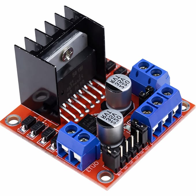 L298N Motor Driver Module â€“ Dubbele H-Brug