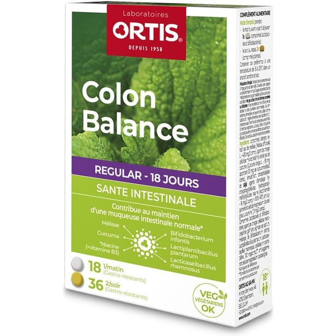 Ortis® Colon Balance Regular 54 Gecomprimeerde tabletten