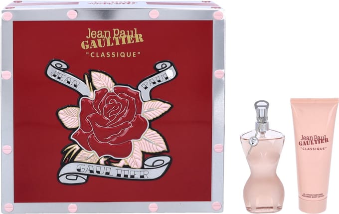 Set Jean Paul Gaultier: Classique, Eau De Parfum, Voor Vrouwen, 50 ml + Classique, Hydraterend, Bodylotion, 75 ml